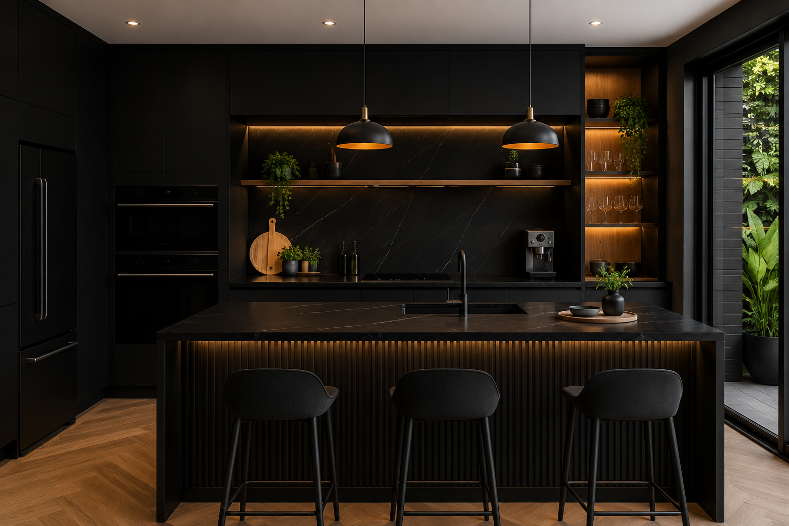 black-kitchen