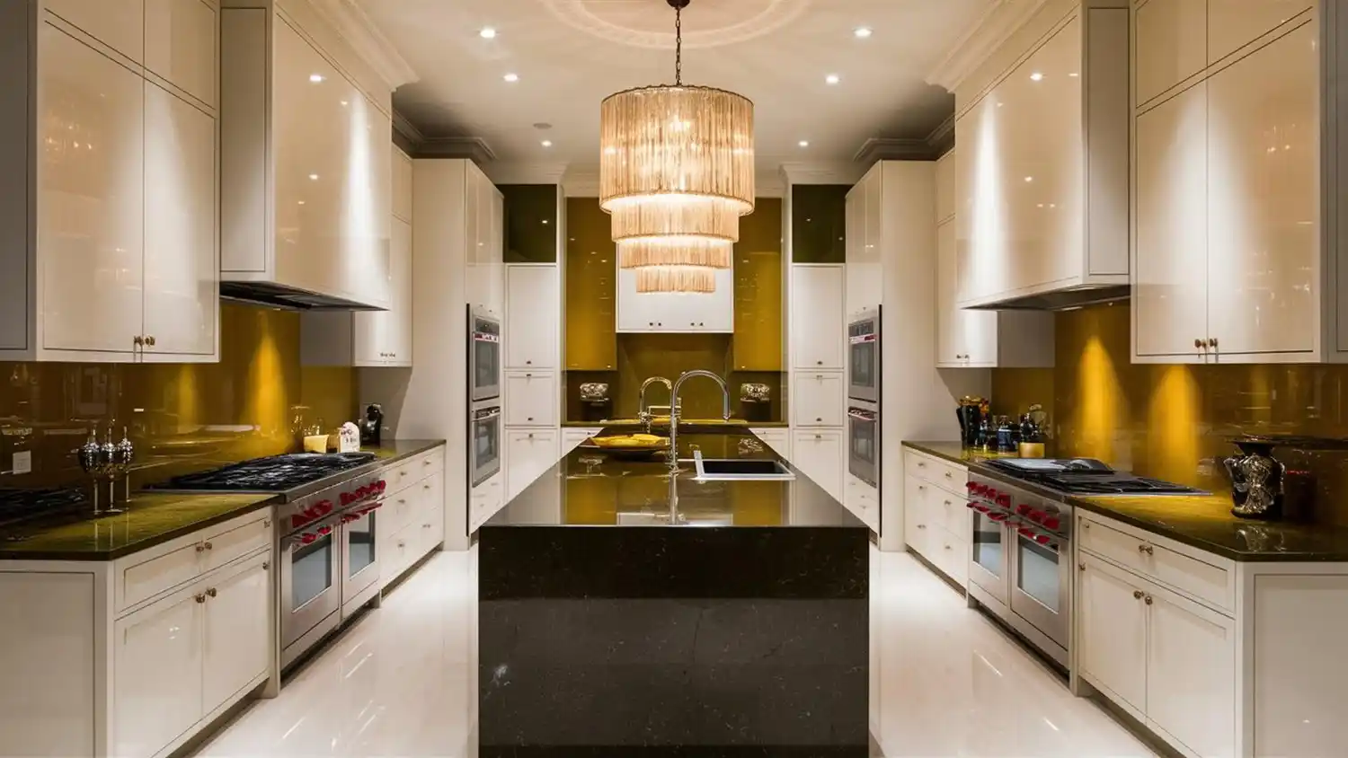 Modern luxury kitchen interior after professional remodelling in Richmond
